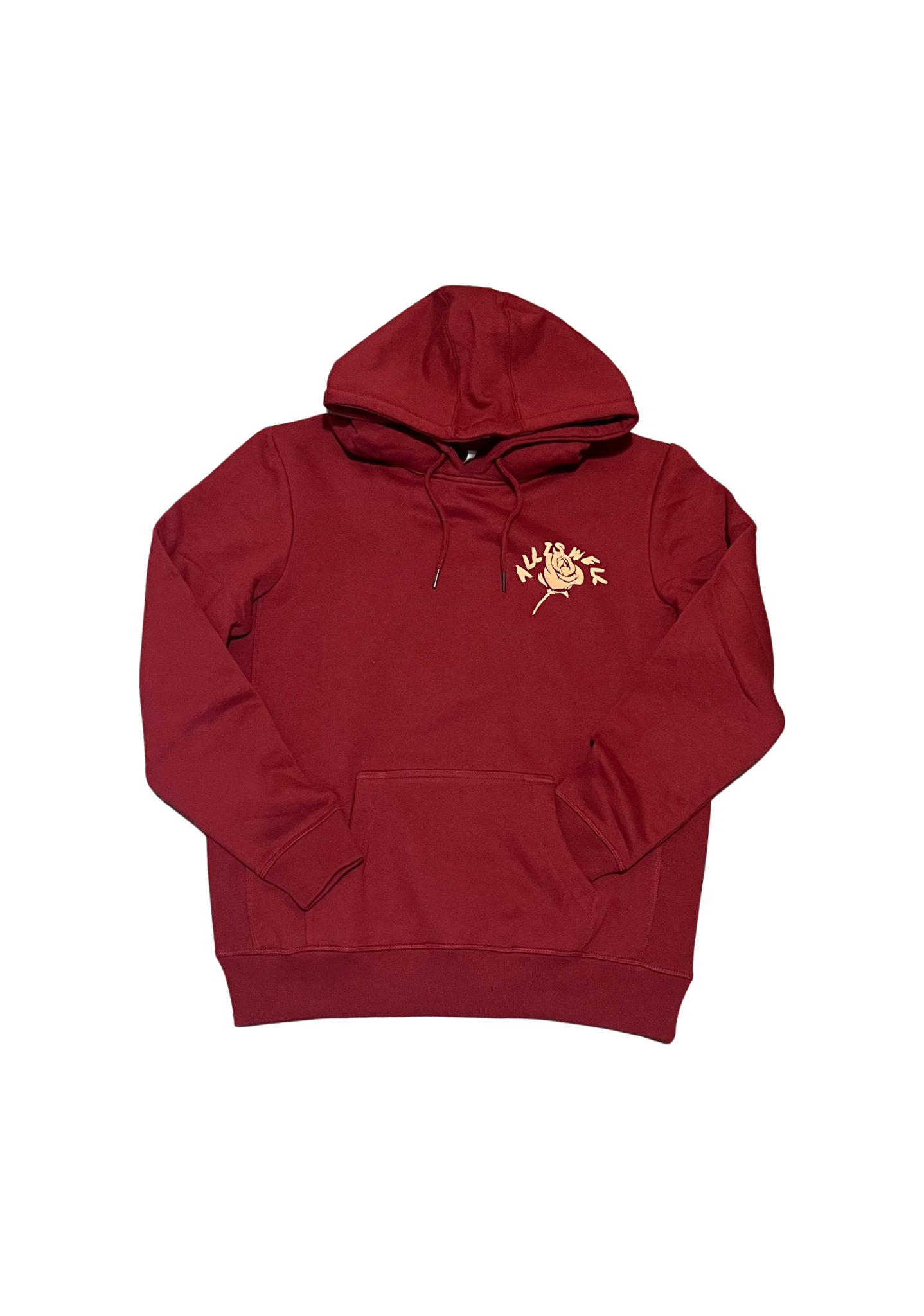 Oxblood&Beige ALL IS WELL Hoodie