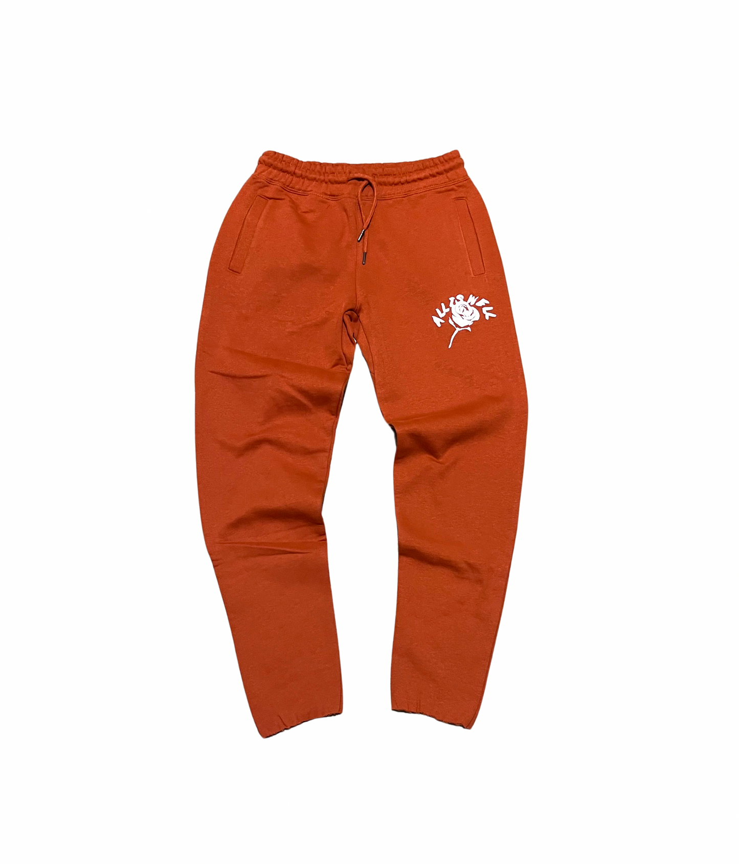 Fall Szn Orange&White ALL IS WELL Sweatpants