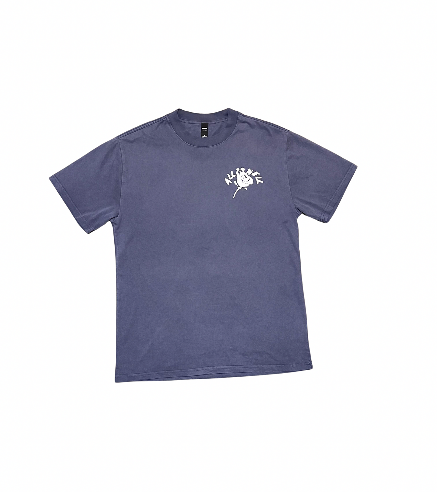 Faded Blue&White Heavyweight ALL IS WELL Tee